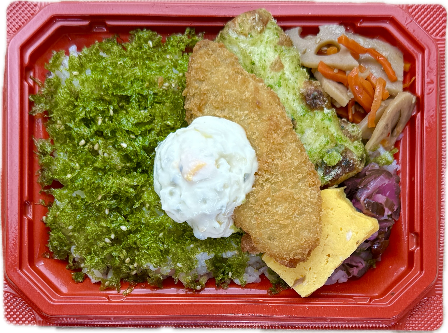 白身フライタルタルのり弁