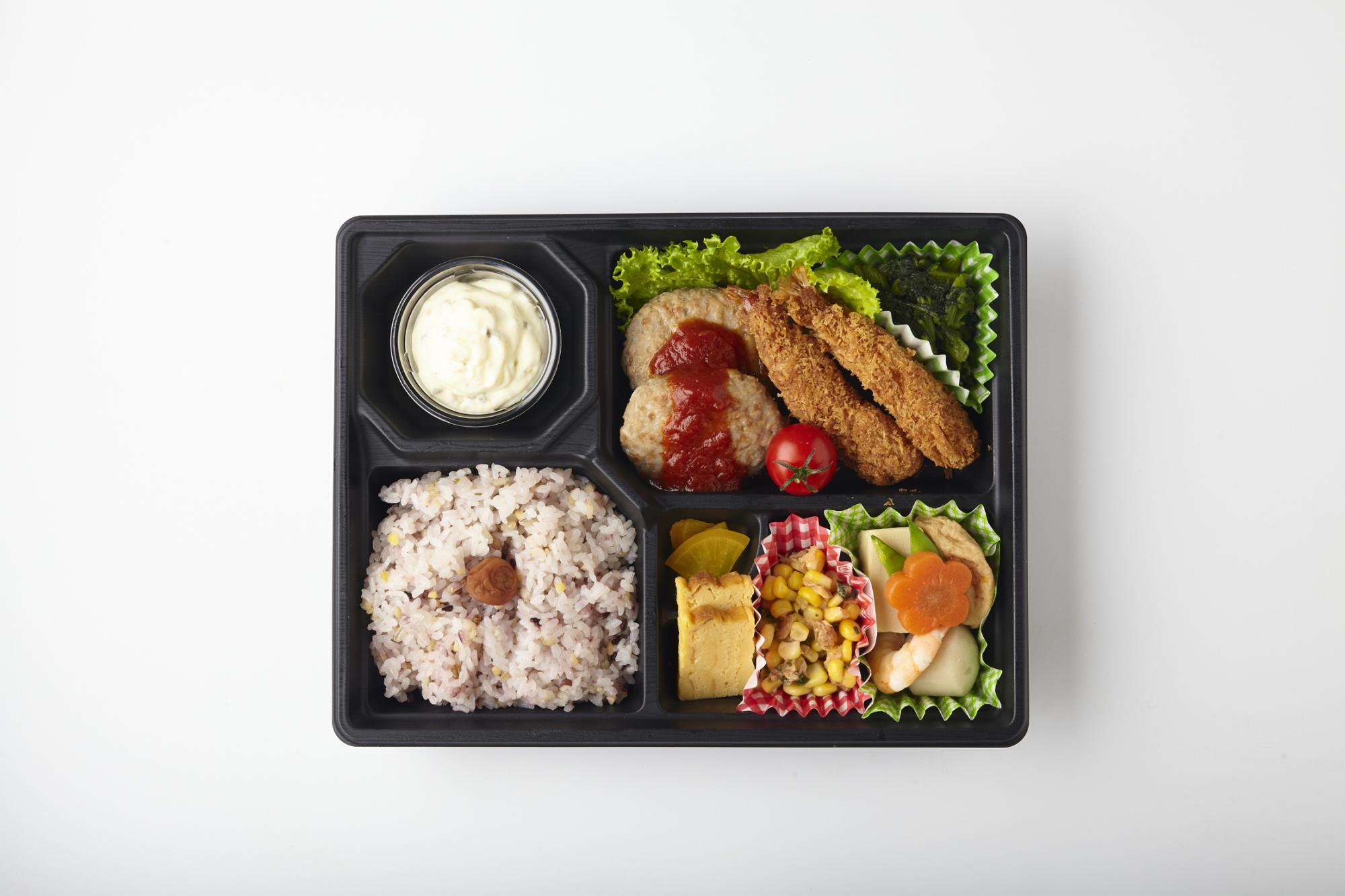 ハンバーグとエビフライのお弁当 メニュー お弁当のとみや 富山の宅配弁当 テイクアウト弁当 日替わり弁当 ハンバーグとエビフライのお弁当 メニュー お弁当のとみや 富山の宅配弁当 テイクアウト弁当 日替わり弁当