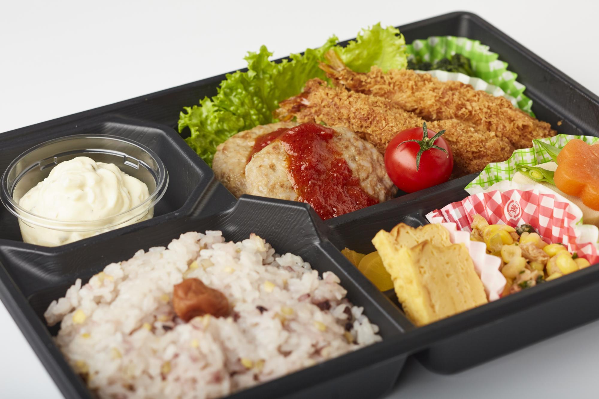 ハンバーグとエビフライのお弁当 メニュー お弁当のとみや 富山の宅配弁当 テイクアウト弁当 日替わり弁当 ハンバーグとエビフライのお弁当 メニュー お弁当のとみや 富山の宅配弁当 テイクアウト弁当 日替わり弁当
