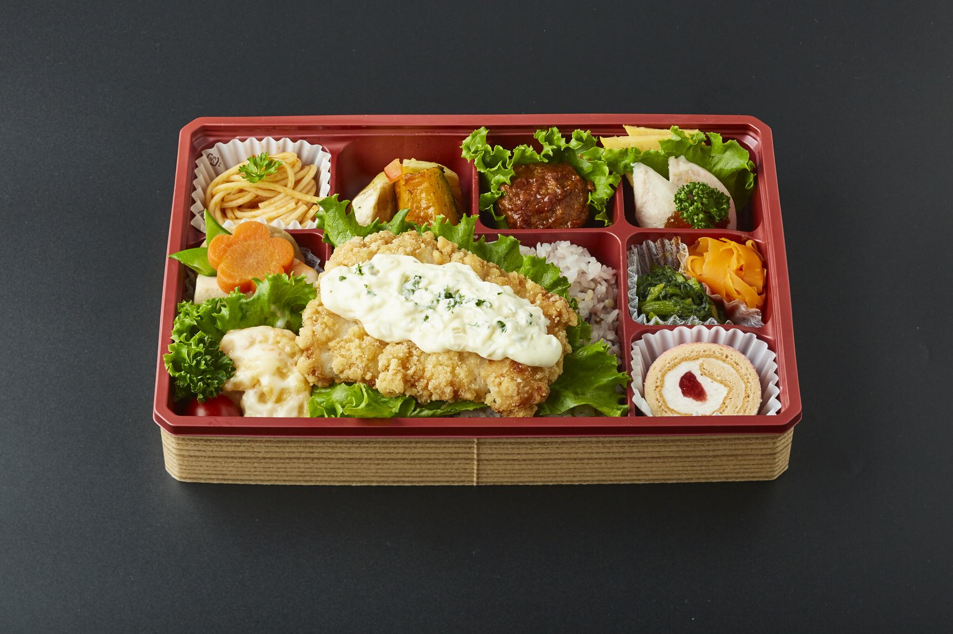 鶏の竜田揚げタルタルのお弁当